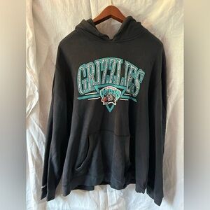 Mitchell & Ness Mens 4XL Memphis Grizzlies Black Hoodie